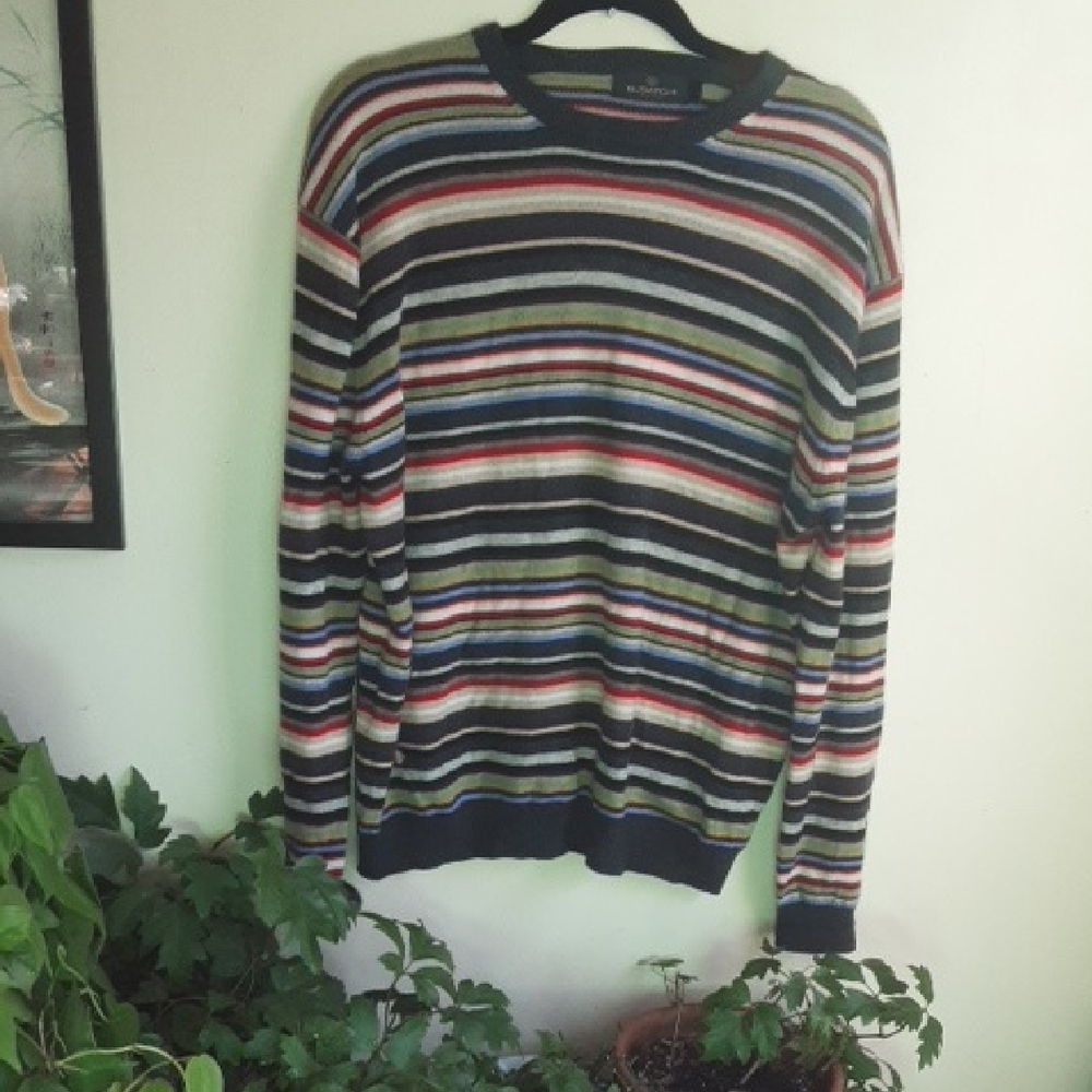 Bugattchi Multicolor Striped Crewneck Sweater